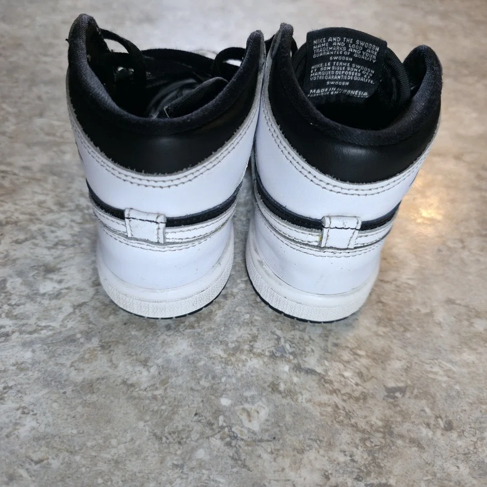 Toddler's Jordan 1 Retro‎ High OG Black/White-White (FD1413 010) Size 9 C